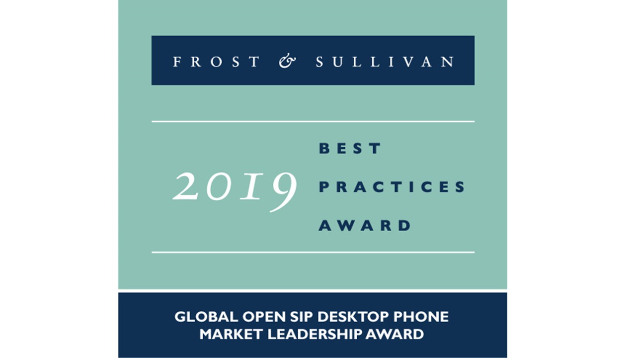 Frost&Sullivan 2019卓越增長領導力獎