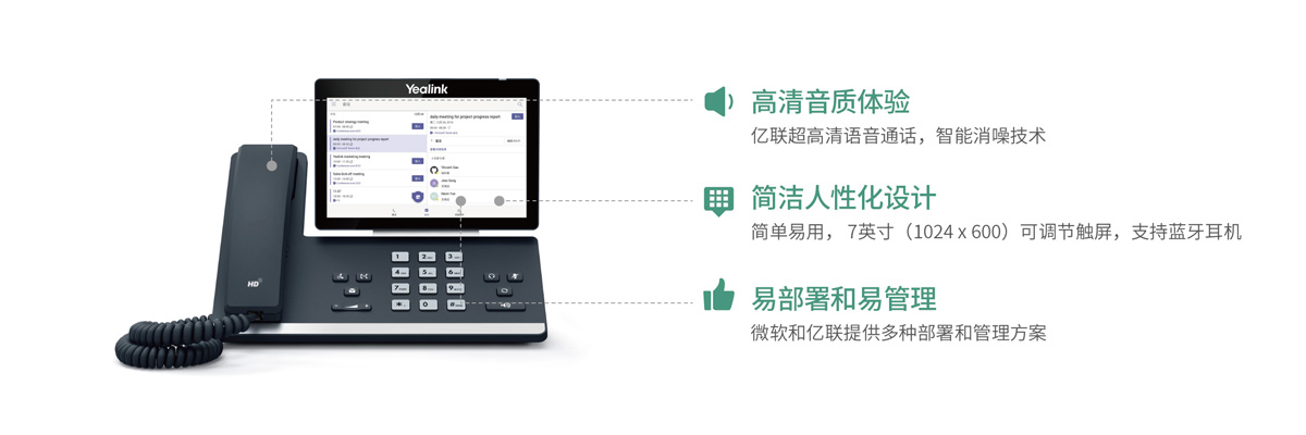 T58A - 高端智能Teams話機(jī)